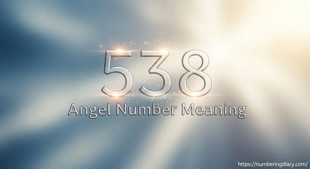 538 Angel Number Meaning
