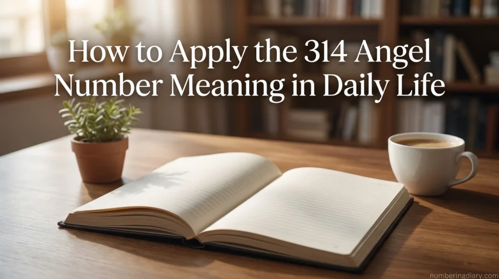 How to Apply the 314 Angel Number Meaning in Daily Life