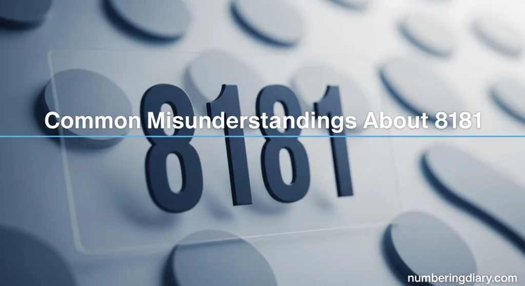 Common Misunderstandings About 8181