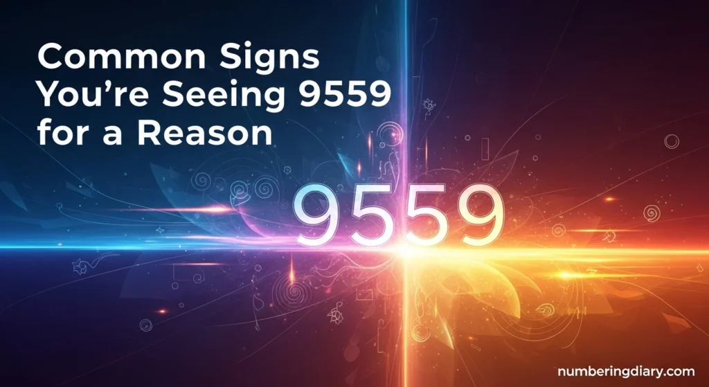 Common Signs You’re Seeing 9559 for a Reason