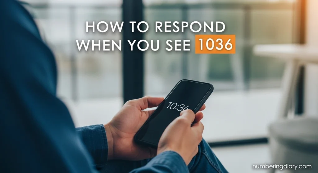 How to Respond When You See 1036