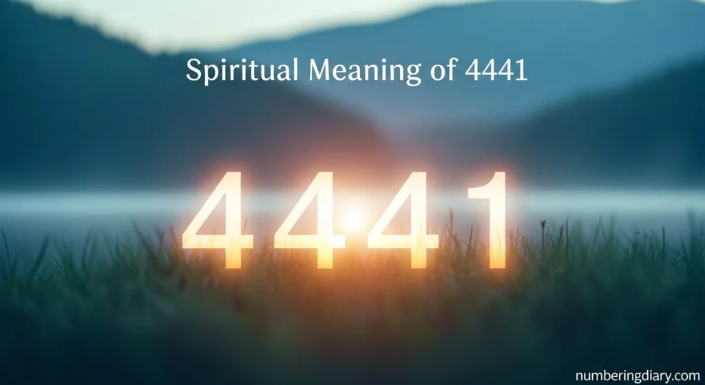 Spiritual Meaning of 4441