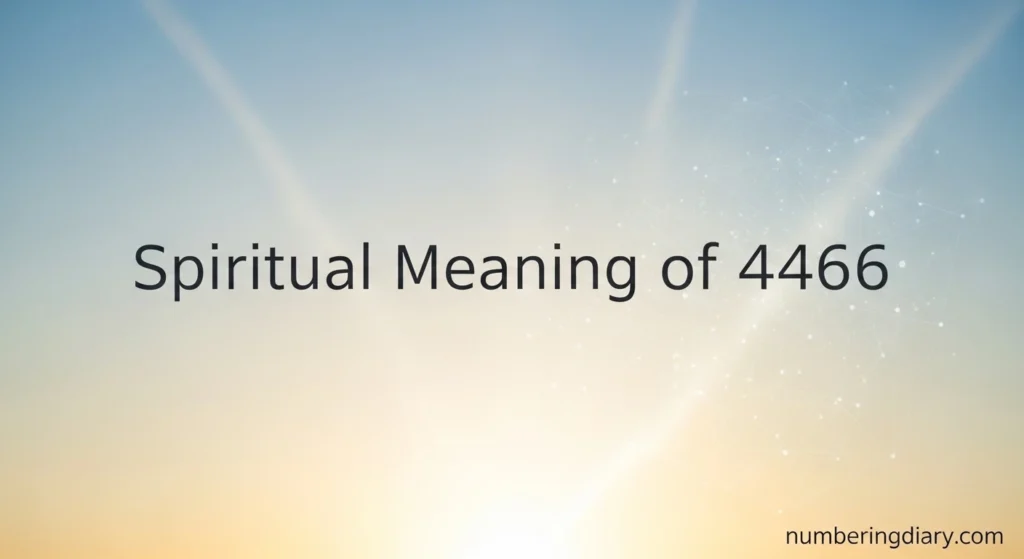 Spiritual Meaning of 4466