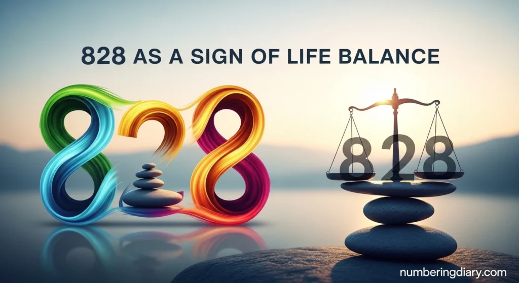828 as a Sign of Life Balance