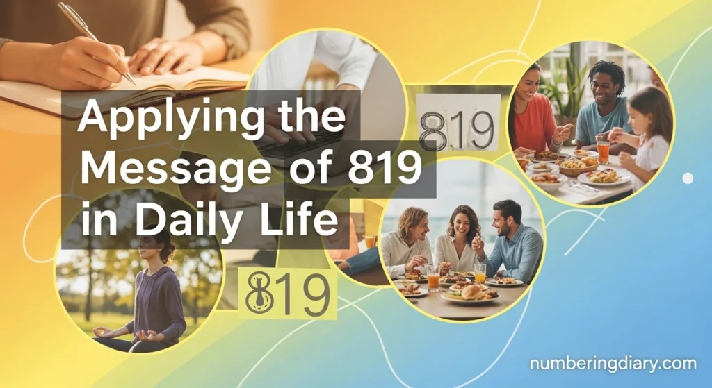 Applying the Message of 819 in Daily Life