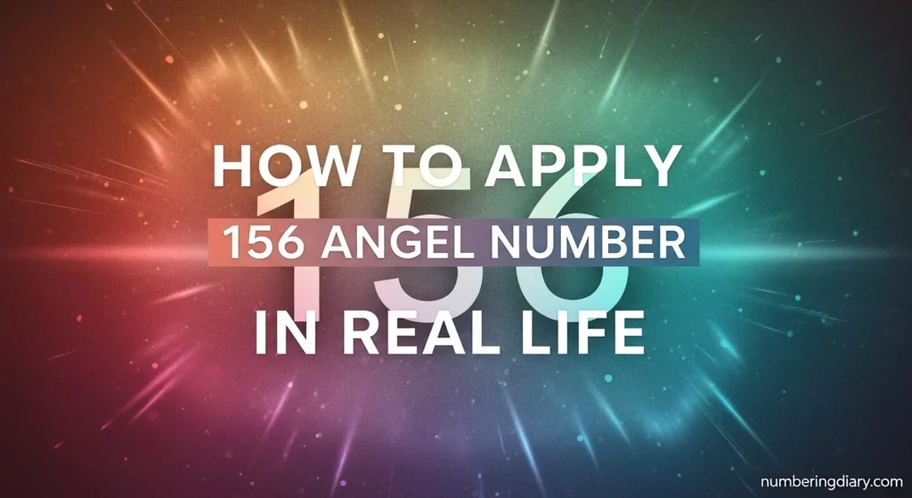 How to Apply 156 Angel Number in Real Life