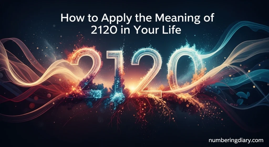 How to Apply the Meaning of 2120 in Your Life