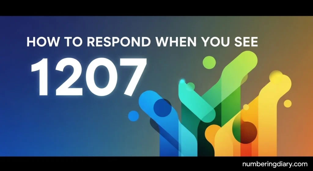 How to Respond When You See 1207