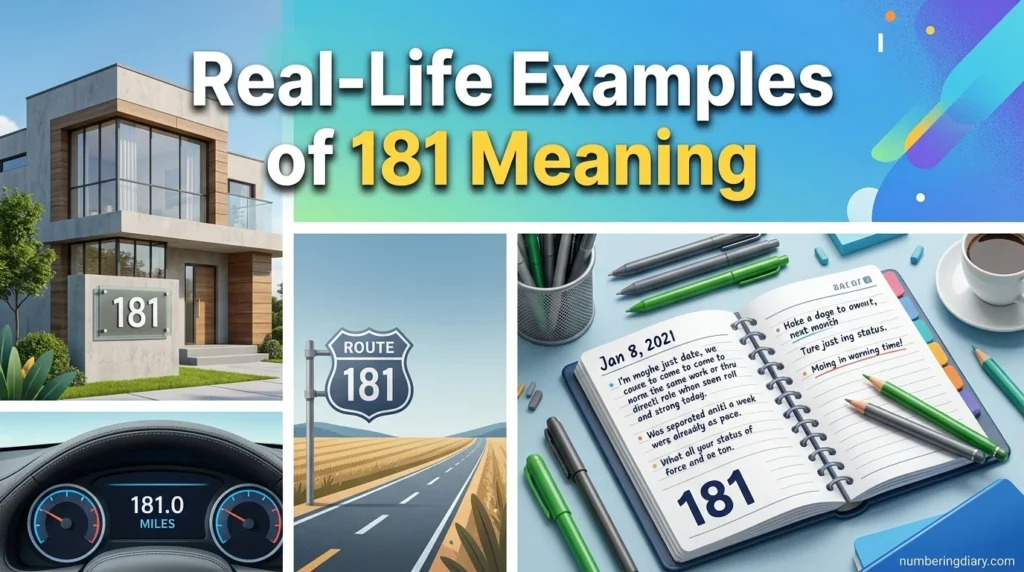 Real-Life Examples of 181 Meaning